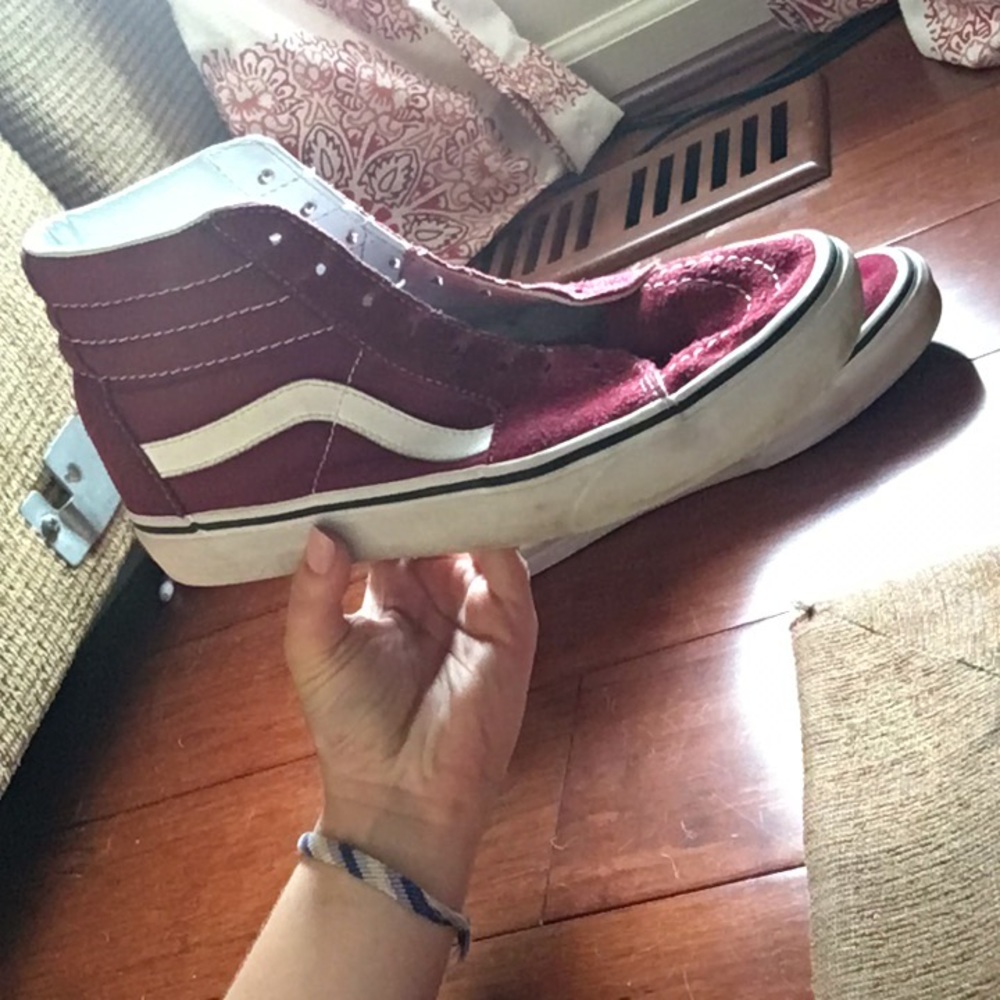 Maroon vans